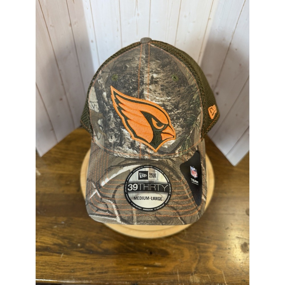 New Arizona Cardinals New Era 39THIRTY Flex Hat featuring camouflage pattern M/L